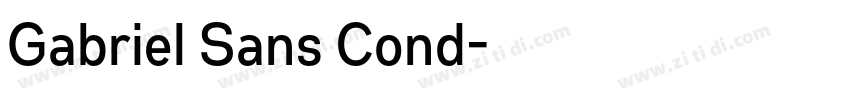 Gabriel Sans Cond字体转换 Gabriel Sans Cond字体转换